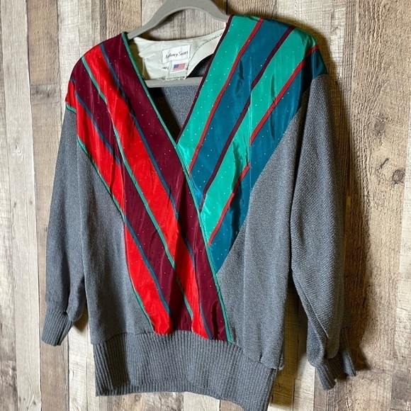 Vintage Anthony Sicari Scarf Sweater - Picture 1 of 6